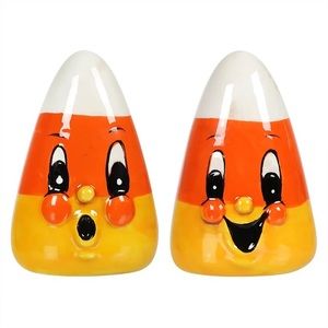 New Johanna Parker Candy Corn salt & pepper shakers 🎃